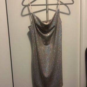 Cocktail pink sparkle dress. Thirty/thirty size L